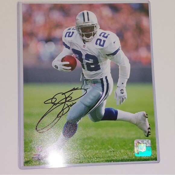 Dallas Cowboys Emmitt Smith Autographed Pictured 5 x7 NEW - Picture 1 of 8